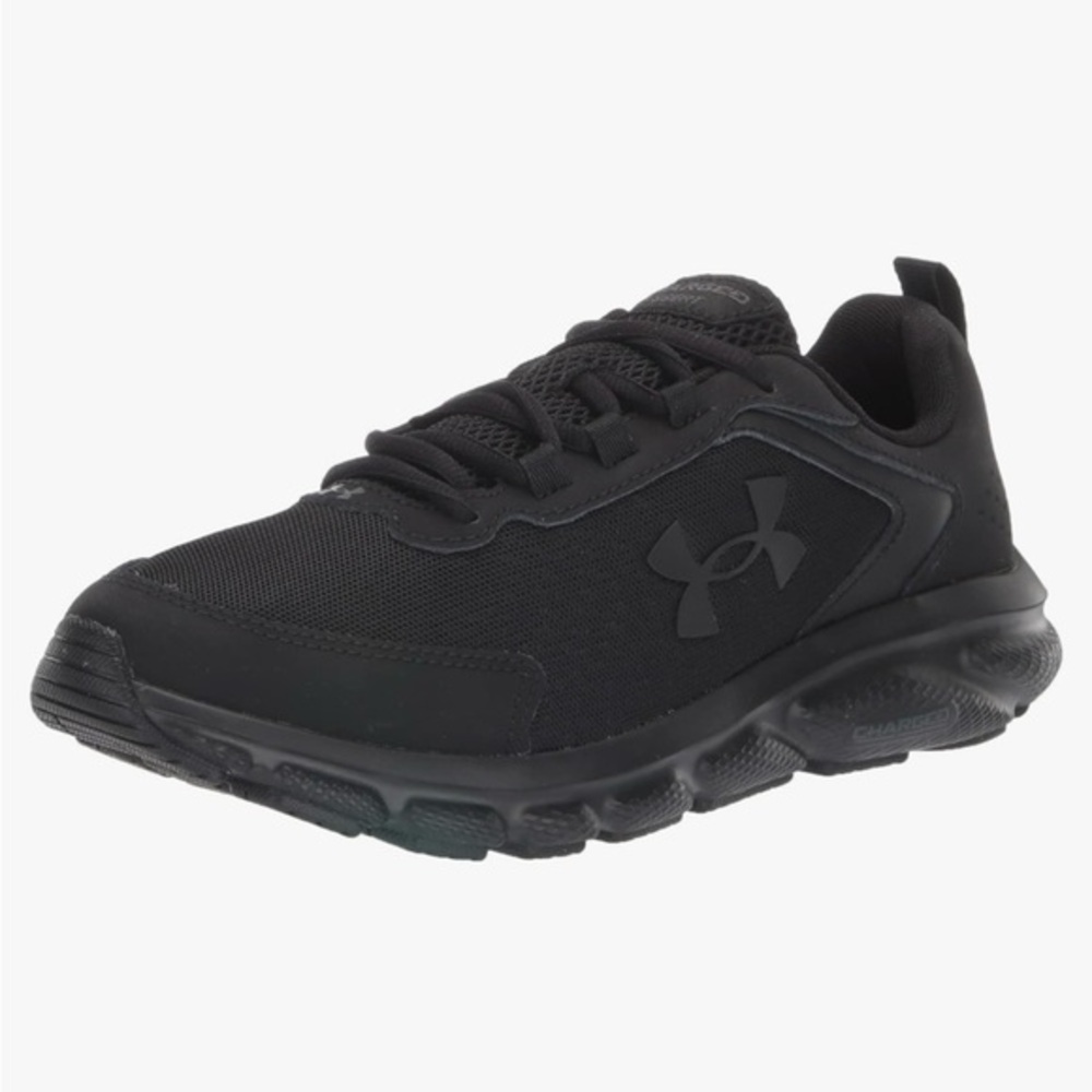 Under Armour CHARGED ASSERT 9D Running Black Sneaker Shoes Women's Size 9